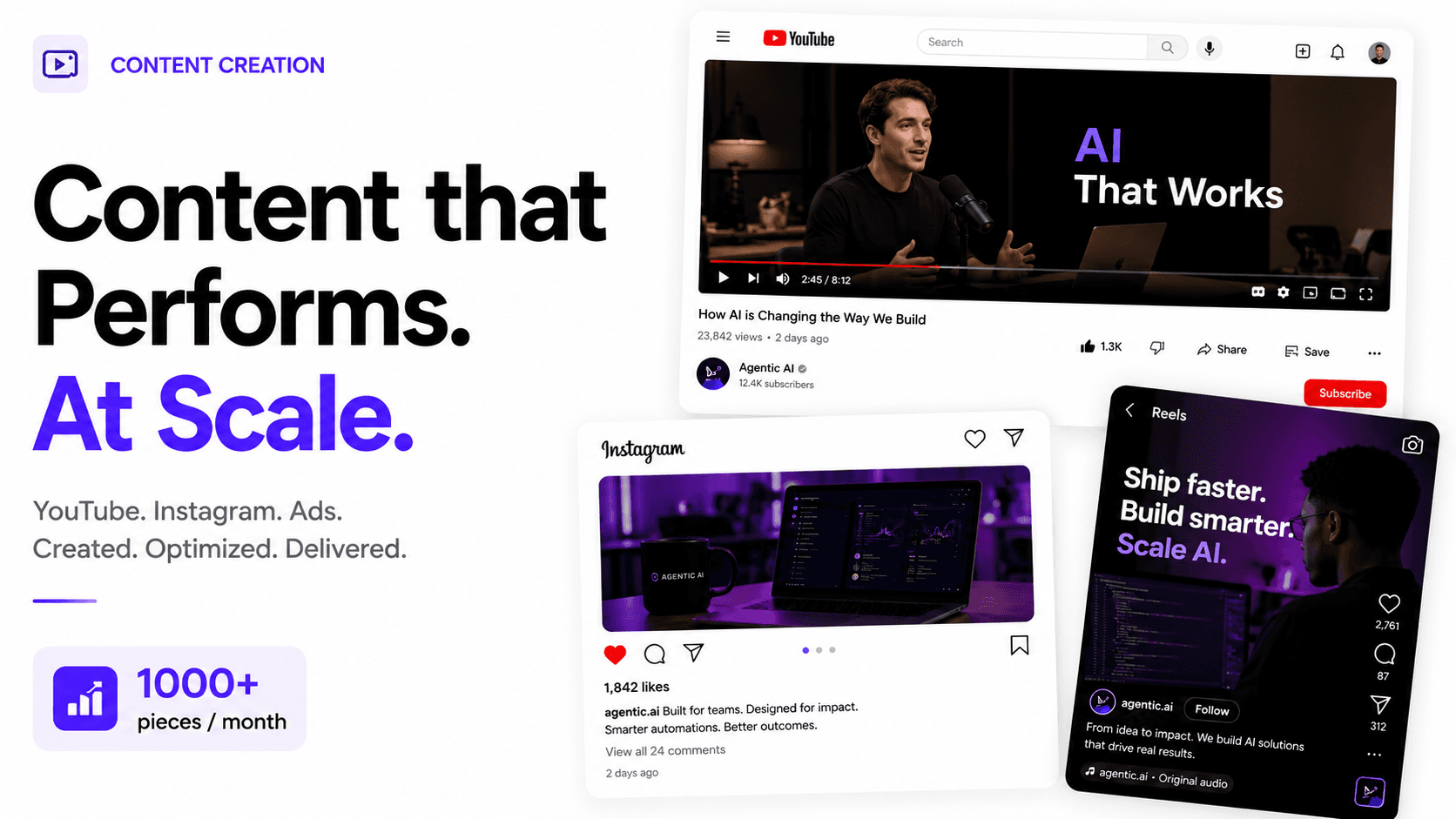 Content Creation product showcase